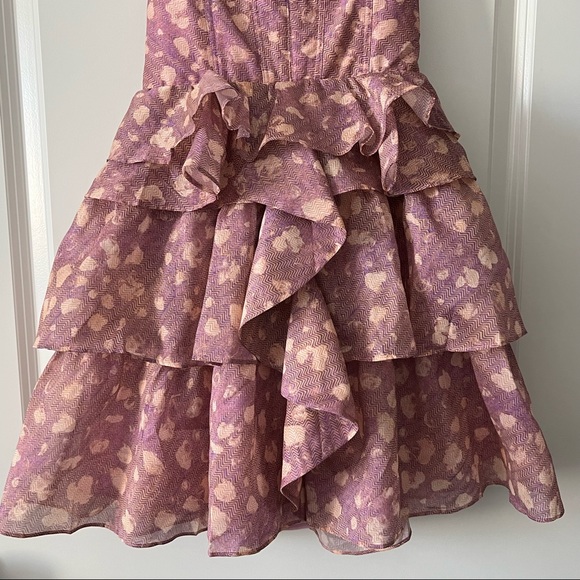 Celina Dress in Lavender Handprint Dot - Picture 6 of 11